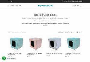 Tier Tall Cake Boxes - Buy Customized Tier Tall Cake Boxes Online in India - Tier Tall Cake Boxes - Buy Customized Tier Tall Cake Boxes Online in India from the biggest platform ImpressionCart. We make sure that you pack these sweet confections with care.