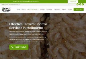 best termite control Melbourne - Albazi Pest Control is one of the leading Melbourne's Termite Control Company. With our local termite technicians, we strive to control and eliminate termites at a rate of one hundred per cent. Our team of pest control experts uses environmentally responsible chemical solutions that are safe for your family health. Our termite removal method gives you completely eradicate undesirable termites