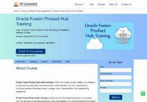Oracle Fusion Product Hub Training - Oracle Fusion Product Hub online training at SMC is a notable course. Initially, you will get an introduction to product hub, features, benefits, and architecture. You will understand the functional overview of functional setup manager, roles, responsibilities, and implementing product hub.