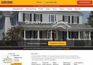 CertaPro Painters� of Newton - CertaPro Painters of Newton is a residential painting contractor, providing interior and exterior painting services to customers. We bring a level of professionalism and customer service not commonly found in the trades. To find out for yourself why we are the most trusted and referred painting company, give us a call and set up your free, detailed, in-home painting estimate appointment.
