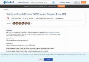 Wake Forest School of Medicine Summer Radiology Review 2021, South Carolina - Wake Forest School of Medicine (WFSM 2021) Summer Radiology Review is organized by Wake Forest School of Medicine (WFSM), Direct Travel which will be held from Jun 14 - 17, 2021 at Kiawah Island, South Carolina, USA