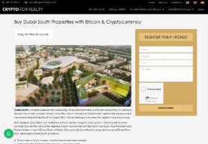 Buy Dubai South Properties with Bitcoin & Cryptocurrency - Dubai South is a master-planned city measuring 145 square kilometers, a city built around the Al Maktoum Airport which hosts 15 major airlines in the UAE. Known formerly as Dubai World Central, the development was re-branded as Dubai South in August 2015 with an ideology to foresee the region's future economy.