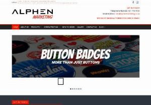 Alphen Marketing - Alphen Marketing is a specialist manufacturer of affordable promotional products. We have been supplying custom button badges, keyrings and fridge magnets to South African companies for over 30 years. We are based in Cape Town, South Africa.