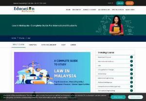 Study Law in Malaysia Degree, Fees 2021 - Study Law Courses In Malaysia 
What is law and which are the best law schools in Malaysia? Find out in this comprehensive guide about studying a Law Degree in Malaysia. The legal system in Malaysia is based on common law. The law system dates back to the colonization of the area by Britain in the early 19th century. The country's highest law comes from the Constitution of Malaysia. The country has federal and state laws, as well as local laws. Study Law in Malaysia and enter an exciting...