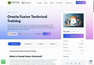 Screenshot of Oracle Fusion Technical Online Training