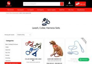 Buy Leash & Harness Sets for Dog and Puppies Online | Petzone - Online shopping for dog supplies at Petzone. We have the widest collection of dog leashes, collars, and harnesses at the best price. We offer adjustable and durable dog leashes, harnesses and collars, varieties of design and size at our online pet shop at petzone.co.ke