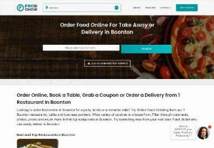 Best Restaurants Ordering System in Boonton - Discover your favourite restaurant and cafes for Online Food Ordering and Delivery in Boonton. 
Foodchow generates the best organic traffic for your restaurant and cafe business on the online portal in Boonton. Browse all Best Restaurants in Boonton and choose the best for you.
Get the best deals and discounts by ordering from FoodChow app. As it available on the web, android and iOS, it generates the best revenues for restaurants. And it comes with the best and latest feature for users.