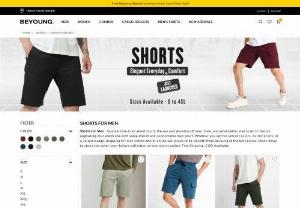 Buy Attractive Shorts for Men Online and Look Stylish Everyday - Beyoung offers best patterns in the mens shorts online at an affordable price range of just Rs.349. Here they have best size range in the shorts mens India starting from small, medium, large, XL to 2XL. Flaunt your summer style with Beyoung Shorts for Men Online > with Cool and Funky Designs that to with Combo Offer. * COD * Free Shipping