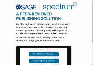 Self-publishing in India SAGE Spectrum - SAGE Spectrum is SAGE's flagship self-publishing platform for publishing high-quality, innovative social science and management research through open access as well as traditional distribution channels.