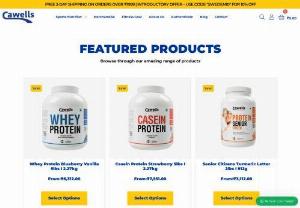Protein Powder - Cawells offering top quality nutrition protein powder including basic vitamins and minerals to advanced energy enhancing protein products.