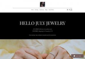hello july jewelry - St.johns local Jewelry and accessories shop. $35 free delivery in St. Johns area. $50 free shipping in Canada Jewelry, earring, necklace, ring, hair accessory