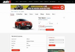 Tata Harrier Price in India - Looking for Tata Harrier on road price in India? Check out Tata Harrier's price, mileage, reviews, images, specifications, new model, upcoming Tata Cars, and more at autoX.