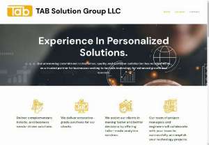 Tab Solutions - At TAB Solutions our focus is presenting new technologies and offering our clients best in class products be it an app or a website or other IT services.