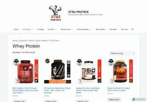 Whey Protein | Protein Powders & Shakes | Gain Mass | Xtra Protein - Whey Protein is one of the promising proteins for your body. Most commonly used additive in athletes. Buy top quality whey protein at the cheapest prices in Singapore