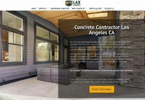 LAX Concrete Contractors - Need a reliable local concrete contractor at an affordable price? LAX Concrete Contractors is a family-owned and operated concrete construction company that has been serving the Los Angeles, California, for years. Call us today for a free quote!