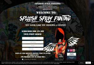 Sploosh Spray Painting - Started in 2016 by an amateur and self-taught artist,  Sploosh Spray Painting continues to grow and evolve as never anticipated. We have taken on and executed projects beyond our standard posters including commission pieces,  customizing and refurbishing furniture,  interior and apparel design,  murals,  custom-made stencils,  and creating marketing content used in advertising campaigns by businesses within our home community. Our journey continues as we venture into our new home online.