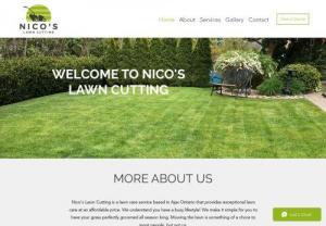 Nico's Lawn Cutting - Nico's Lawn Cutting is a lawn care service based in Ajax Ontario that provides exceptional lawn care at an affordable price. Our mission is to make a difference by leaving you, the customer, with a clean and luxurious lawn you can be proud of.