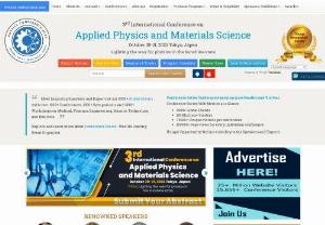 Physics Conference 2021 - We would like to invite you to attend the 2nd International Conference on Applied Physics and Materials Science 
Theme: Innovative Strategies for Better Future in Physics