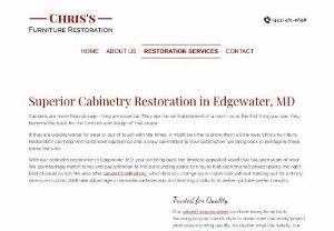 cabinetry refinishing edgewater md - We at the Chris's Furniture Restoration, strive to offer the best upholstery repair services provider in Edgewater, MD. To learn more about the services we offer visit our site.