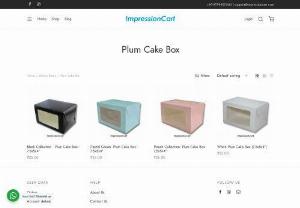 Shop Customized Plum Cake Boxes Online in India - Buy Customized Plum Cake Boxes Online in India from the biggest platform ImpressionCart. We make sure that you pack these sweet confections with care.