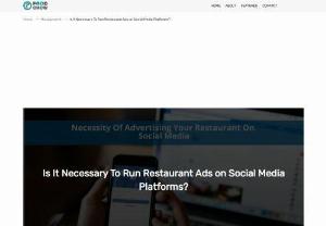 Effects Of Running Restaurant Ads On Social Media - In ongoing time, Social Media platforms are developing massively. That is the reason, each business is utilizing them as an advertising tool to connect with more crowd than conventional promoting. If you are a restaurant business owner then you must know different marketing strategies to grow your restaurant. If you want to know why you should invest in advertising your restaurant on social media platform then check out our blog.
