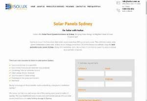 Solar Installation Sydney - Isolux Solar - Are you searching for the best Solar Panel Installers Sydney? Contact Isolux solar for solar panel installation in Sydney.