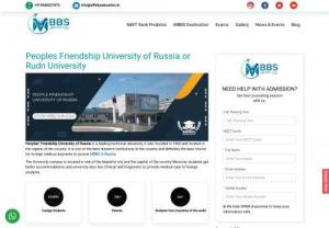 Peoples Friendship University of Russia - Peoples Friendship University is one of the renowned university of medical studies which offers the best education at nominal prices. The university was established in 1960 and situated in Moscow, Russia. It is recognised by WHO, NMC, UNESCO, and other medical education. Peoples Friendship University of Russia offers the course in English medium for 6 years of the program. It is the top-ranked university of MBBS and according to the 4ICU ranking, it has 17th rank in the country. It has the best