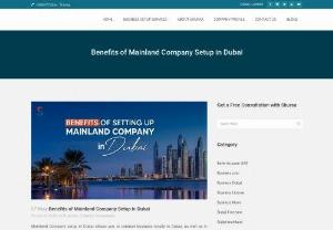 Benefits of setting up Mainland company in Dubai - A Mainland Company setup in Dubai is an onshore company that will do business in the local sector of Dubai, as well as in other parts of the UAE and outside the UAE. A local sponsor who is a UAE national is needed for the establishment of a Dubai Mainland Company.