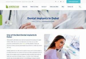 Dental Implants in Dubai - Looking for the best dental treatment then visit American MD Center. They provides cheapest dental services & it is the best dental implants in Dubai. AMDC presents gentle and caring attention, without anxiety or stress in cozy surroundings with human contact.