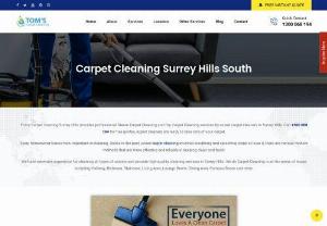 Toms Carpet Cleaning Surrey Hills South - Toms Carpet Cleaning Surrey Hills South provides quality cleaning at best affordable price in Surrey Hills South which gives your carpet a new look. Call on 1300 068 194 for the same day carpet cleaning services.