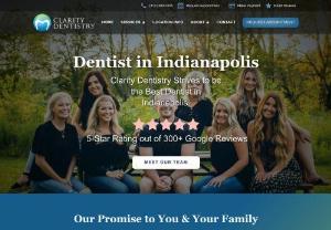 Clarity Dentistry - Clarity Dentistry is a highly rated dental office located on the southside of Indianapolis, IN. We offer general, family, and cosmetic services to keep you and your family's oral health and smile in optimal condition, as well as emergency dental services to get you out of pain. Other dental services include crowns, bridges, preventative dentistry, root canals, extractions, dentures, partials, and clear braces just to name a few.