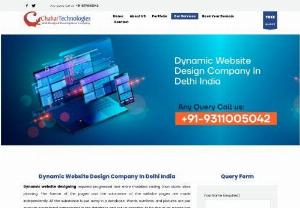 Dynamic Website Design Company in Delhi - Chahar Technology, As a pinnacle Dynamic Website Design Company in Delhi we've a mixed ride of many years and tasks into designing and creating web sites that sincerely alternate the game. We choose your internet site to be the most effective device to entice prospecting customers and customers. As a internet site improvement employer with many years of journey and understanding in the domain, we are fully-equipped in taking your enterprise online.