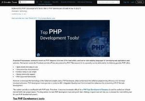 Noteworthy PHP Development Tools that a PHP Developer should know in 2021! - PHP tools are essential for every PHP developer and PHP Development Company to speed up and enhance the productivity of web app development. Check out the goodies offered by the top PHP development tools - Aptana Studio, DreamWeaver, Eclipse, Zend Studio, Netbeans, Codelobster, PHPStorm, Cloud9, etc.