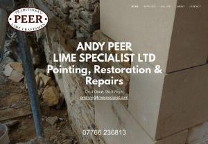 Peer Lime Specialist - Lime specialist, lime pointing , lime plastering . Traditional building restoration, alterations & repairs