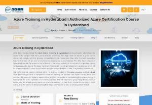 Microsoft Azure Training in Hyderabad - One of the most ordinary work jobs related to the Microsoft Azure is the Azure Administration. SSDN Technologies offers Microsoft azure training in Hyderabad by certified professionals.