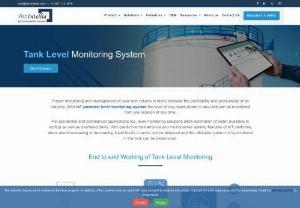 Tank Level Monitoring System - With IoT powered tank level monitoring system the level of any liquid stored in any tank can be monitored from any location at any time. Level monitoring in a fixed tank allow the measurement of the level of liquid stored in the tank.
