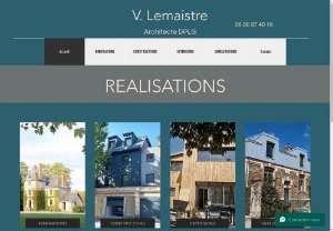 V�ronique Lemaistre Architect - Architectural agency based in the Nantes conurbation.
Architect for private or professional.
Project of construction, renovation, extension of a detached house.
Project study from the building permit to the site coordination.