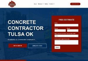 Tulsa Concrete Contractors - Concrete Company Tulsa, OK - Offering concrete driveways, patios, slabs & more. Specializing in residential & commercial concrete services. Tulsa's #1 Concrete Company!