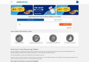 Food in Train - We offer a variety of cuisines to choose from including North Indian, Chinese, Italian, Jain food, Mughlai, South Indian, and Continental. Apart from these options, regional foods are also on the menu, so that you won't miss your home delicacies while travelling. Order Restaurant Food on Trains Online at Your Seat.