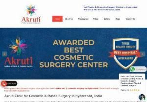 Akruti Clinic for Cosmetic & Plastic Surgery in Hyderabad - Akruti conveys its hearty thanks to all the patients for their positive reviews which made us be ranked as Number 1 Center for Cosmetic Surgery in Hyderabad by Times Health Survey. We thank once again for the trust and faith reposed in Akruti. 
Leadership & Excellence
With a commitment to deliver the best-desired results in all the procedures we do through advanced medical technology, exemplary treatment, and compassionate conduct.