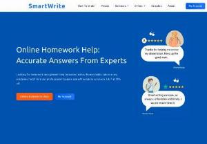 Online Tutors - SmartWrite has experienced freelance writers to offer you academic writing assistance. Hire our expert tutors to write, edit or rewrite your papers.