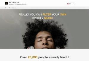 Spotilicious - Mobile application that gives you the power to easily filter by Mood, Genres, BPM and create new playlists on your Spotify account