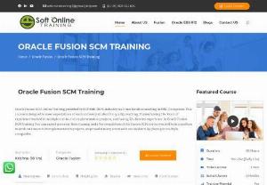 Oracle Fusion SCM Online Training | Oracle SCM Cloud Online Training - SOT - Oracle Fusion SCM Online Training provided by SOT with 100% industry real time faculties working in MNC Companies. This course is designed to meet the expectations of each and every student for quality teaching.
Soft Online Training has committed to provide seamless training in Oracle Fusion & EBS R12 Courses. We have students in multiple time zones enrolled for online training.