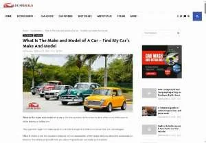 Screenshot of What is the Make and Model of a Car?