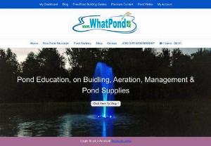 WhatPond - Pond Building Website - Learn how to build a pond with the help of our website. Also shop pond products for pond maintenance.