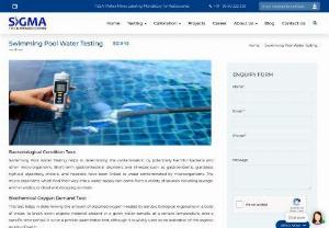 Swimming Pool Water Testing Laboratory in Delhi - For swimming pool water testing laboratory, Reach SIGMA as we test various parameters like pH, chlorine and other contaminants to ensure the water quality.
