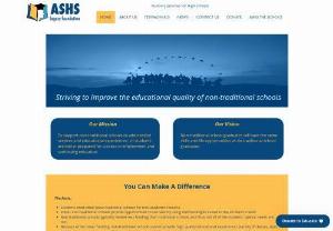 ASHS Legacy Foundation, Inc. - The mission of the foundation is to improve educational equality of alternative public schools by adding needed services that raise student skills, broaden learning experiences and improve life opportunities.