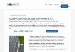 Mr Gutter Cleaner Richmond CA - About Mr. Gutter Cleaner Richmond CA

Mr. Gutter Cleaner is the # 1 premier gutter cleanup company providing services to Richmond, CA. We've been a part of the industry since 2001 - maintaining lots of residences similar to yours. Click or call (510) 340-7211 our relied on qualified crew for full service gutter system cleaning that is quick as well as budget friendly today.