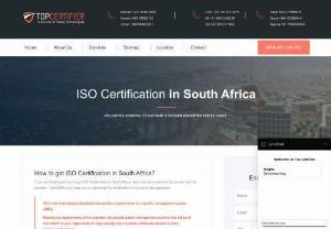 ISO Certification in South Africa |TOPCertifier - TopCertifier is a global certification and consulting company offering international quality 
management certification services for various International Quality Standardslike ISO 9001, ISO 14001, ISO 18001, ISO 22000, ISO 27001, ISO 20000, ISO 22301, CMMI and CE Mark.