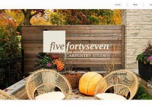 fivefortyseven Carpentry Studio - fivefortyseven Carpentry Studio provides well crafted carpentry solutions for a range of projects from landscape features to interior finishes
